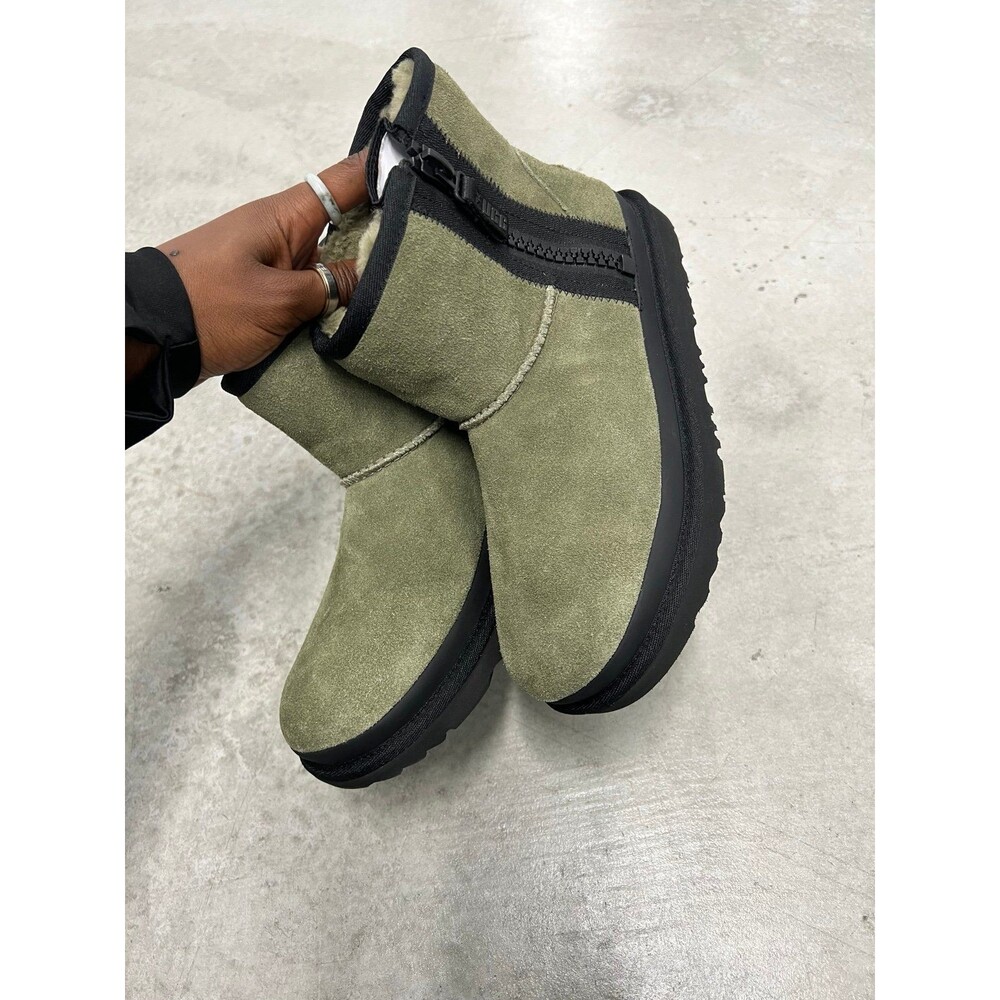 Burnt Olive UGG Women's Classic Mini Zipper Tape Logo Boot